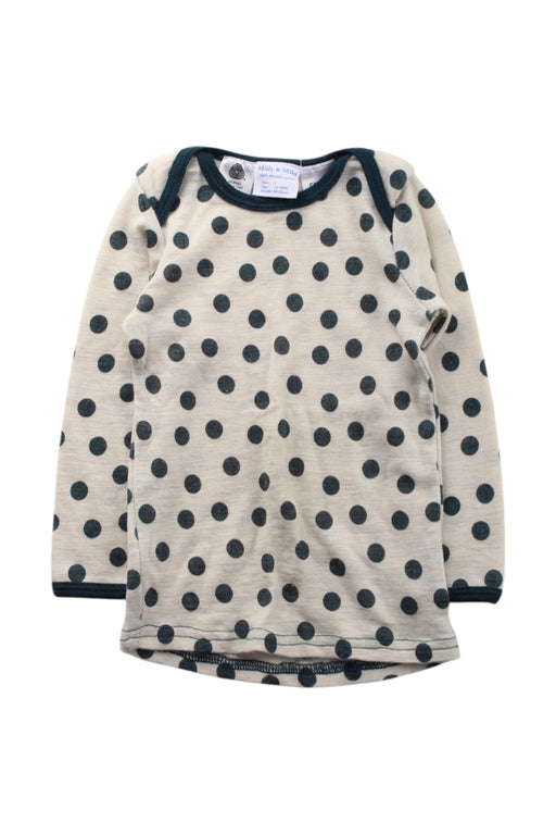 A Beige Long Sleeve Tops from Milly & Milo in size 12-18M for neutral. (Front View)