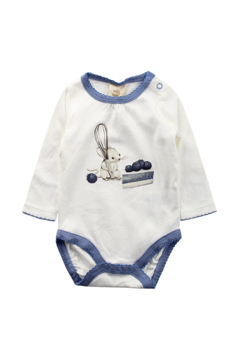 A White Long Sleeve Bodysuits from Milly & Milo in size Newborn for neutral. (Front View)