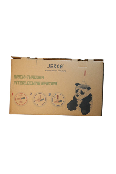 A Green Lego & Building Blocks from Jekca in size O/S for neutral. (Back View)