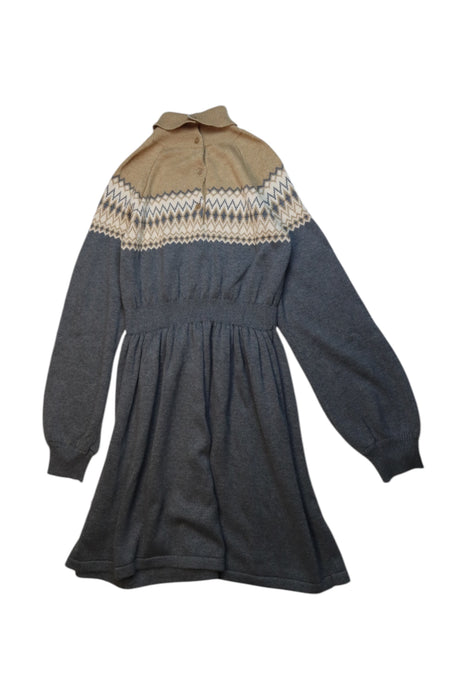 A Grey Sweater Dresses from Janie & Jack in size 10Y for girl. (Back View)