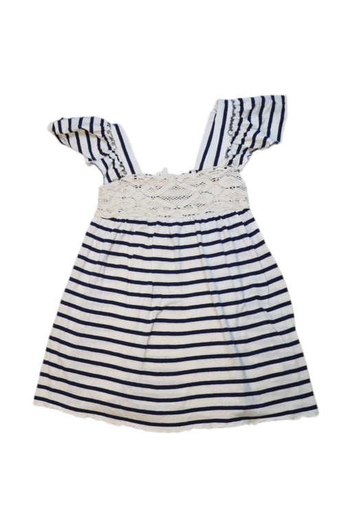 A Navy Sleeveless Dresses from Nanos in size 10Y for girl. (Front View)