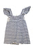 A Navy Sleeveless Dresses from Nanos in size 10Y for girl. (Back View)