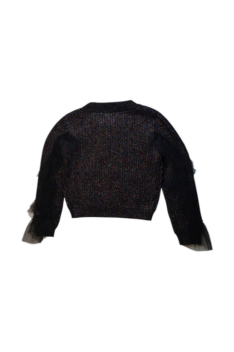 A Black Long Sleeve Tops from Monnalisa in size 8Y for girl. (Back View)