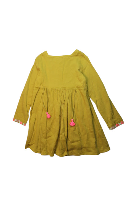 A Yellow Long Sleeve Dresses from Louise Misha in size 8Y for girl. (Back View)