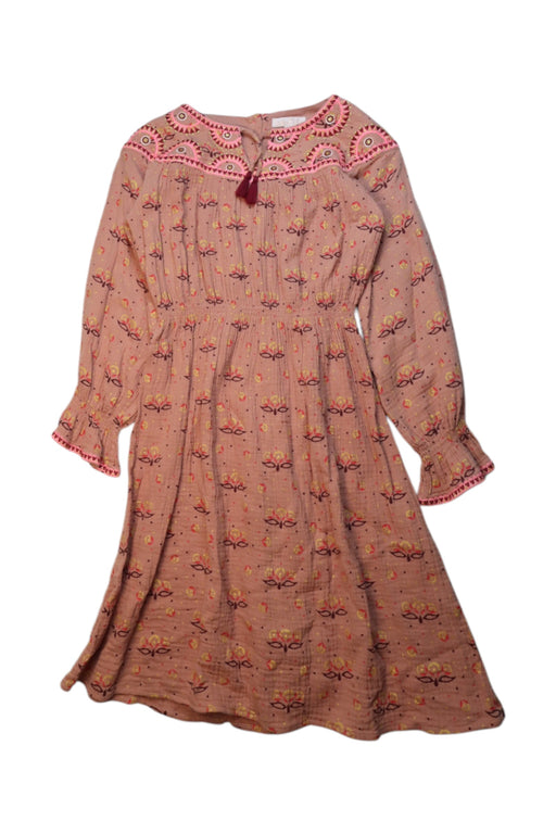 A Pink Long Sleeve Dresses from Louise Misha in size 8Y for girl. (Front View)