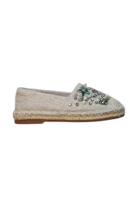 A Beige Espadrilles from Pazzion in size 12-18M for girl. (Front View)