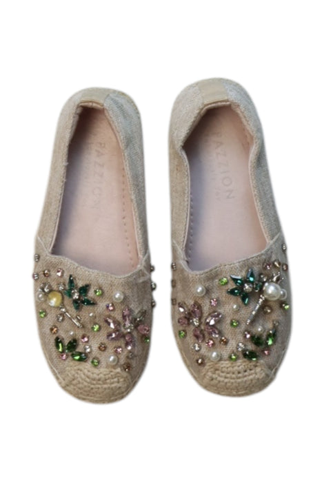 A Beige Espadrilles from Pazzion in size 12-18M for girl. (Back View)