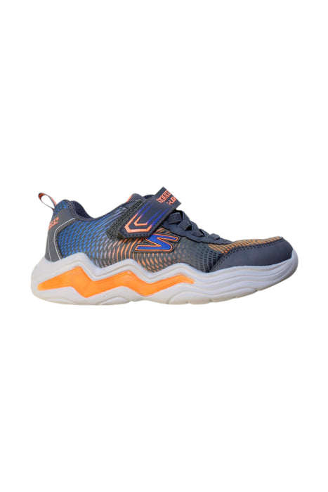 A Multicolour Sneakers from Skechers in size 7Y for boy. (Front View)