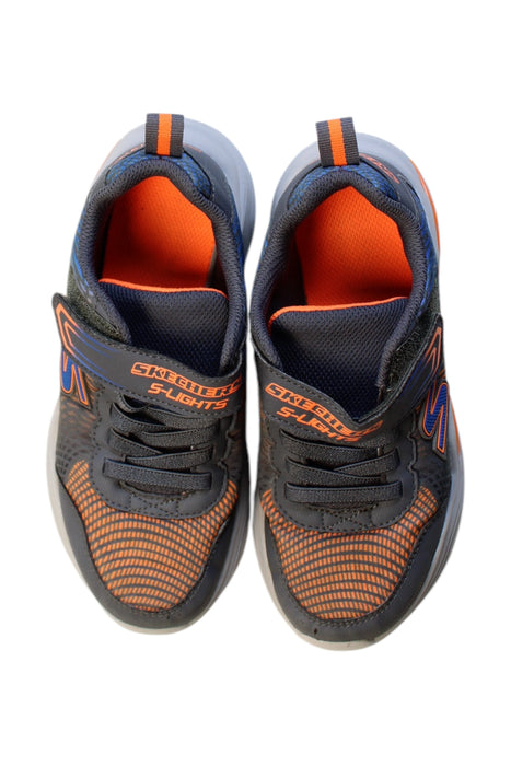 A Multicolour Sneakers from Skechers in size 7Y for boy. (Back View)