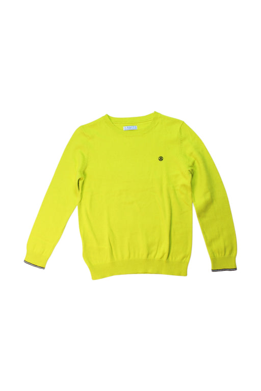 A Yellow Knit Sweaters from Mayoral in size 5T for boy. (Front View)