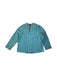 A Teal Long Sleeve Shirts from Velveteen in size 6T for boy. (Front View)