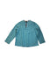 A Teal Long Sleeve Shirts from Velveteen in size 6T for boy. (Front View)