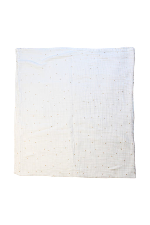 A White Blankets from Aden & Anais in size O/S for neutral. (Front View)