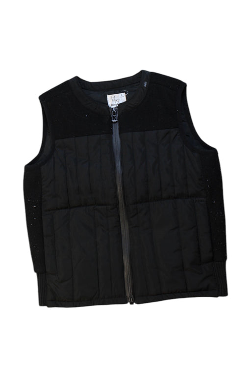 A Black Outerwear Vests from Kingkow in size 6T for boy. (Front View)