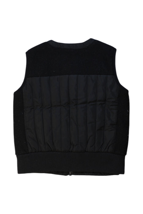 A Black Outerwear Vests from Kingkow in size 6T for boy. (Back View)