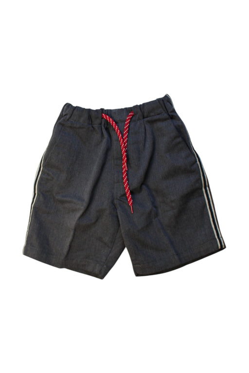 A Navy Shorts from Denim Dungaree in size 6T for boy. (Front View)
