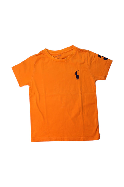 A Orange Short Sleeve T Shirts from Polo Ralph Lauren in size 6T for boy. (Front View)