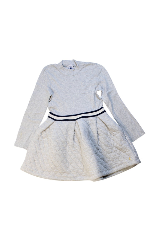 A Ivory Sweater Dresses from Petit Bateau in size 6T for girl. (Front View)