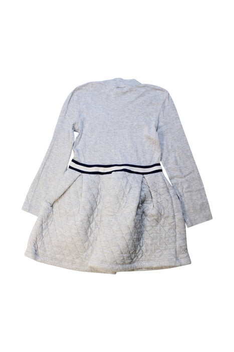 A Ivory Sweater Dresses from Petit Bateau in size 6T for girl. (Back View)