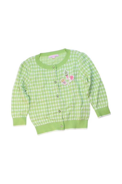 A Green Cardigans from Nicholas & Bears in size 4T for girl. (Front View)