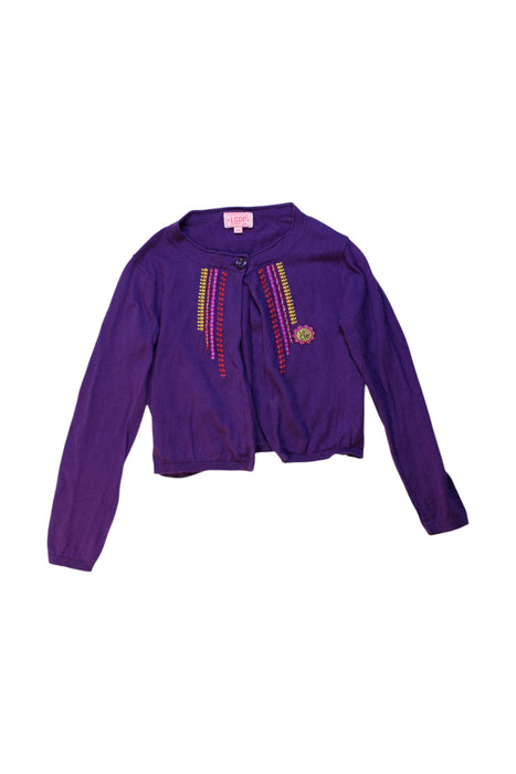 A Purple Long Sleeve Tops from La Compagnie des Petits in size 6T for girl. (Front View)