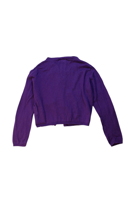 A Purple Long Sleeve Tops from La Compagnie des Petits in size 6T for girl. (Back View)