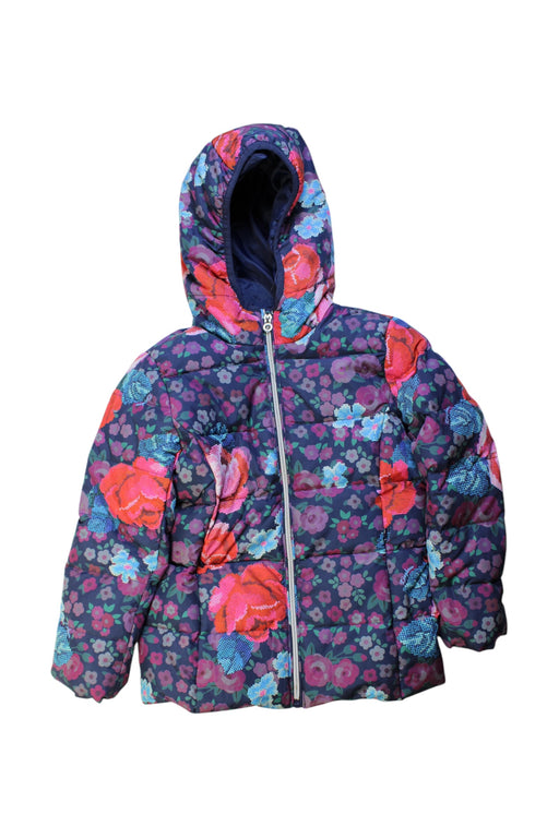 A Multicolour Puffer/Quilted Coats & Outerwear from Kingkow in size 8Y for girl. (Front View)