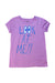 A Purple Short Sleeve T Shirts from Crewcuts in size 8Y for girl. (Front View)