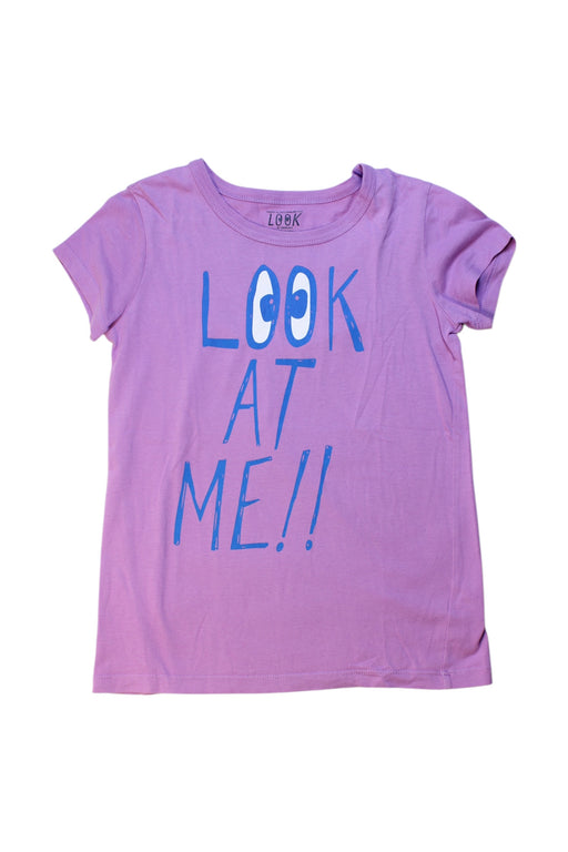 A Purple Short Sleeve T Shirts from Crewcuts in size 8Y for girl. (Front View)