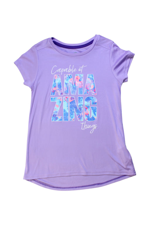 A Purple Short Sleeve T Shirts from Champion in size 6T for girl. (Front View)