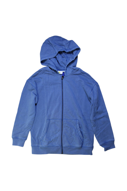 A Blue Zippered Sweatshirts from Boden in size 8Y for girl. (Front View)