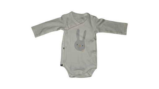 A Grey Long Sleeve Bodysuits from Boboli in size 0-3M for neutral. (Front View)