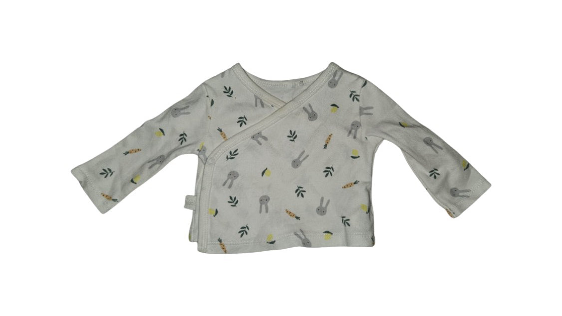 A Beige Separates from Boboli in size 0-3M for neutral. (Front View)