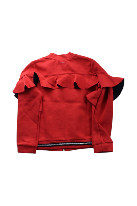 A Red Rain Jackets from Catimini in size 8Y for girl. (Back View)