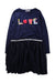 A Navy Long Sleeve Dresses from Billieblush in size 8Y for girl. (Front View)