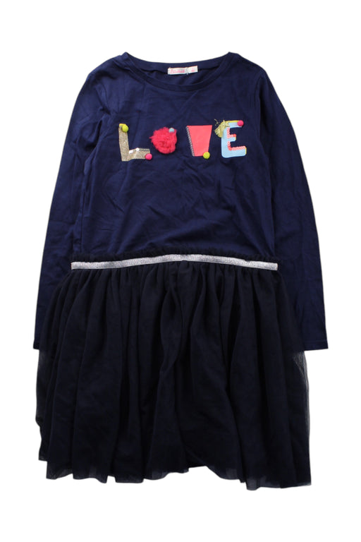 A Navy Long Sleeve Dresses from Billieblush in size 8Y for girl. (Front View)