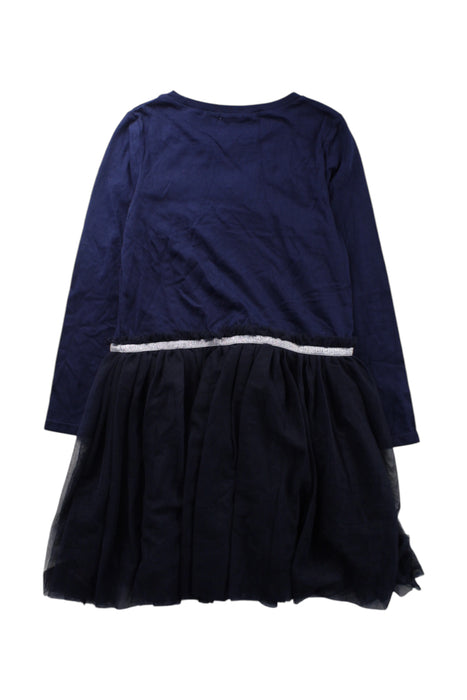 A Navy Long Sleeve Dresses from Billieblush in size 8Y for girl. (Back View)
