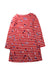 A Red Long Sleeve Dresses from Joules in size 7Y for girl. (Back View)