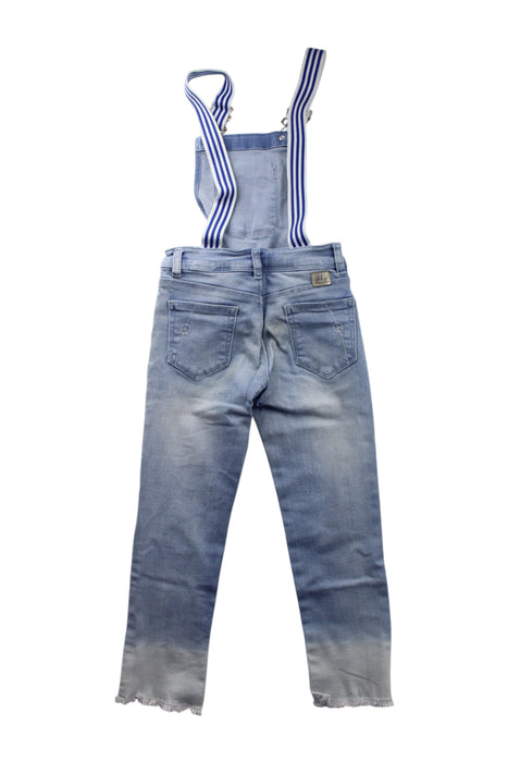 A Blue Long Overalls from IKKS in size 8Y for girl. (Back View)