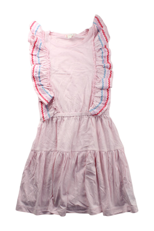 A Pink Sleeveless Dresses from Crewcuts in size 8Y for girl. (Front View)
