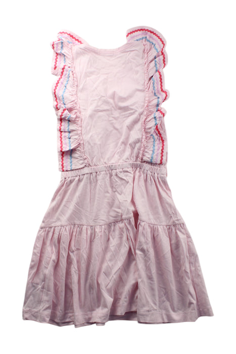 A Pink Sleeveless Dresses from Crewcuts in size 8Y for girl. (Back View)