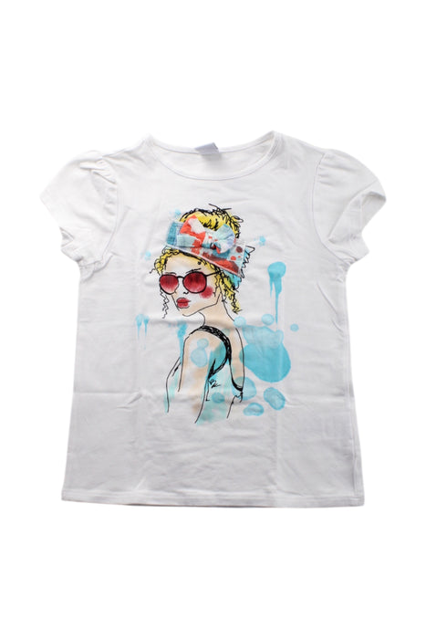 A Multicolour Short Sleeve T Shirts from Newness in size 8Y for girl. (Front View)
