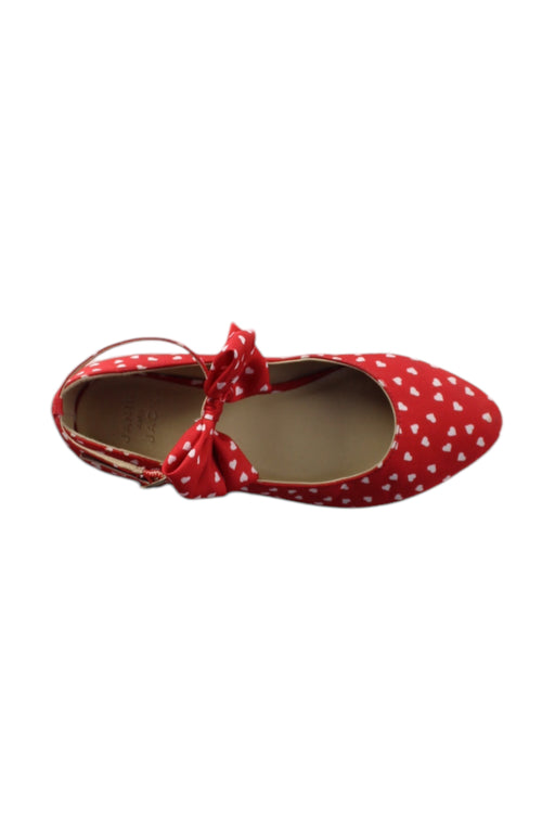A Red Flats from Janie & Jack in size 6T for girl. (Front View)