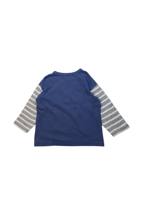 A Blue Long Sleeve T Shirts from Knitplanner in size 2T for boy. (Back View)