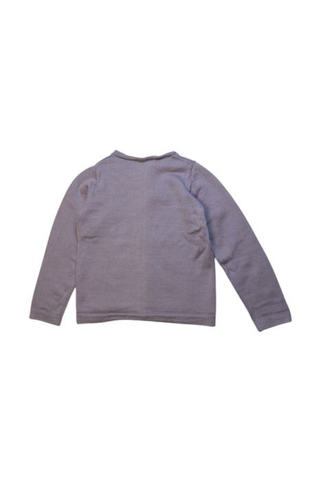 A Purple Cardigans from Bonpoint in size 3T for girl. (Back View)