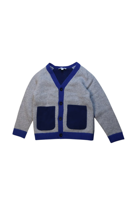 A Grey Cardigans from Jacadi in size 4T for boy. (Front View)