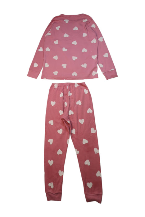 A Pink Pyjama Sets from Petit Bateau in size 6T for girl. (Back View)