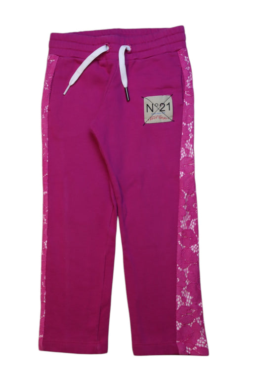 A Pink Sweatpants from Nº21 in size 4T for girl. (Front View)