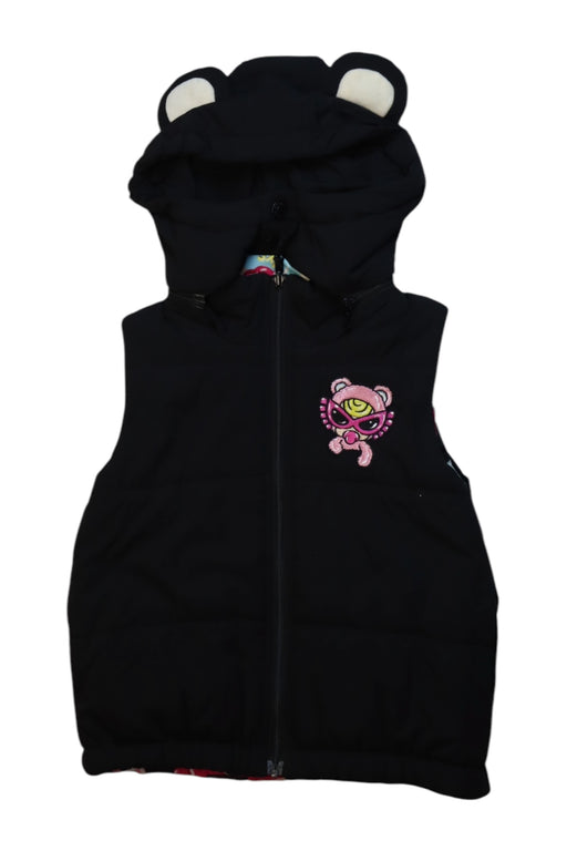 A Black Outerwear Vests from Hysteric Mini in size 18-24M for girl. (Front View)