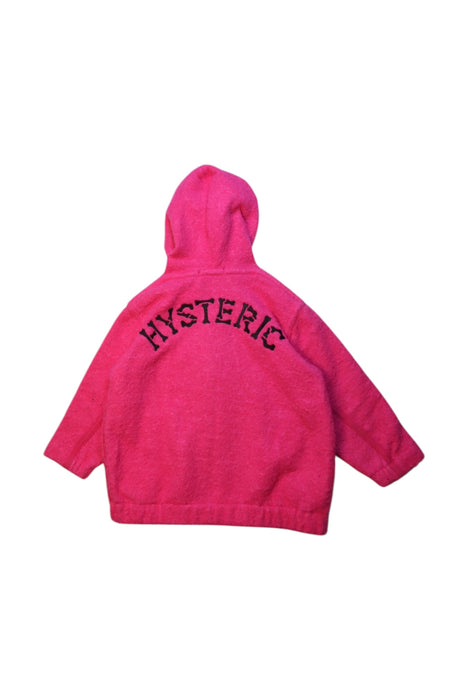 A Pink Zippered Sweatshirts from Hysteric Mini in size 18-24M for girl. (Back View)